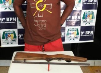 Homem é preso acusado de posse irregular de arma de fogo em Augustinópolis