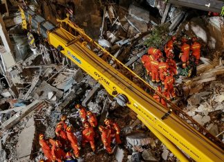 Desabamento de hotel na China deixa 8 mortos e 9 desaparecidos