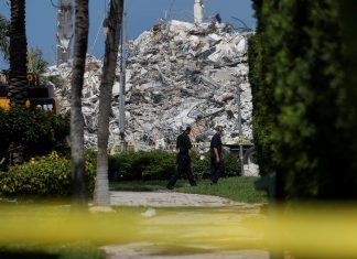 Sobe para 94 o número de mortos em desabamento na Flórida