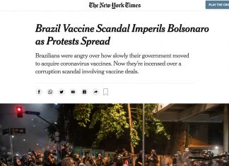Protestos contra o governo e a favor da vacina são noticiados por mídia estrangeira