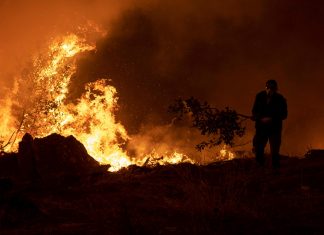 Incêndios devastam ilha grega, mas perdem força na Turquia