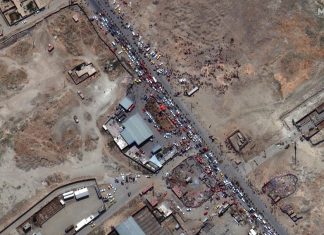 Imagens de satélite mostram grandes filas na entrada do aeroporto de Cabul