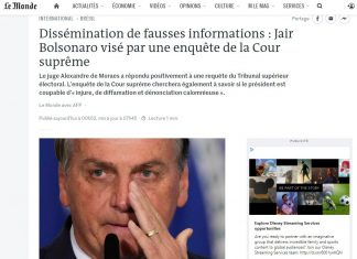 Jair Bolsonaro na mídia mundial: jornais de outros países noticiam que presidente do Brasil é investigado em inquérito das fake news