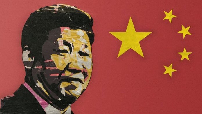 foto-1-ilustracao-de-xi-jinping-e-elementos-da-bandeira-chinesa