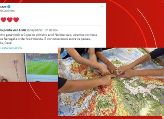 Professora de Gravataí compartilha internet para turma assistir a jogo da Copa e Casimiro comenta