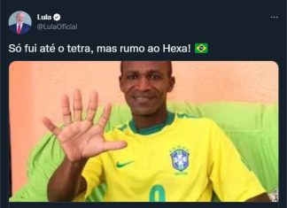 Lula compartilha notícia do baiano que tem seis dedos na mão: ‘só fui até o tetra, mas rumo ao hexa’