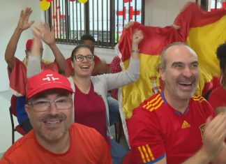 Copa do Mundo: torcedores da Espanha se reúnem em BH e acompanham jogo contra Marrocos