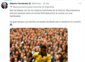 Morre Pelé: ‘Um dos melhores jogadores de futebol da História’, diz presidente da Argentina