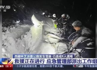 Avalanche no Tibete deixa 20 mortos e 8 desaparecidos