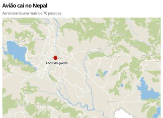Avião com 72 pessoas cai no Nepal e deixa mortos