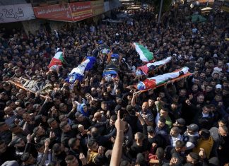 Nove palestinos morrem em ataque israelense na Cisjordânia
